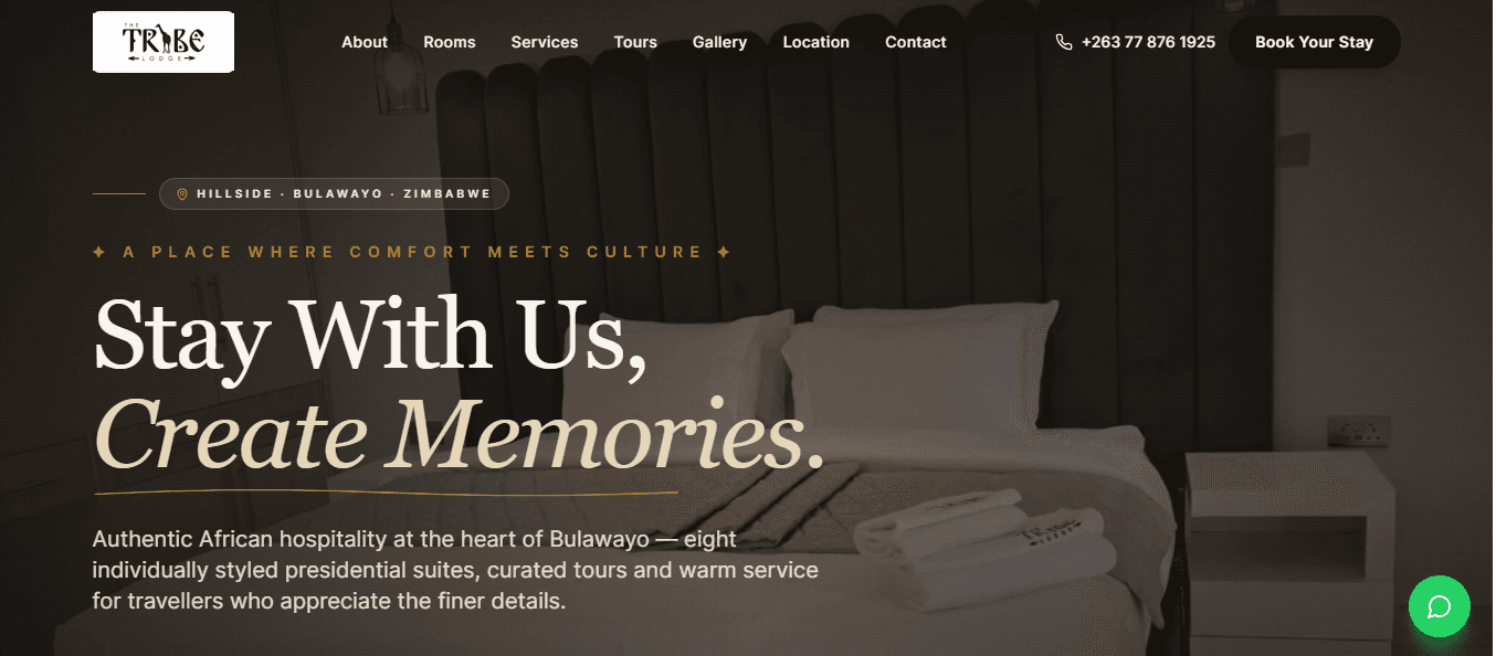 Tribe Lodge — Website by KuWeX Studios